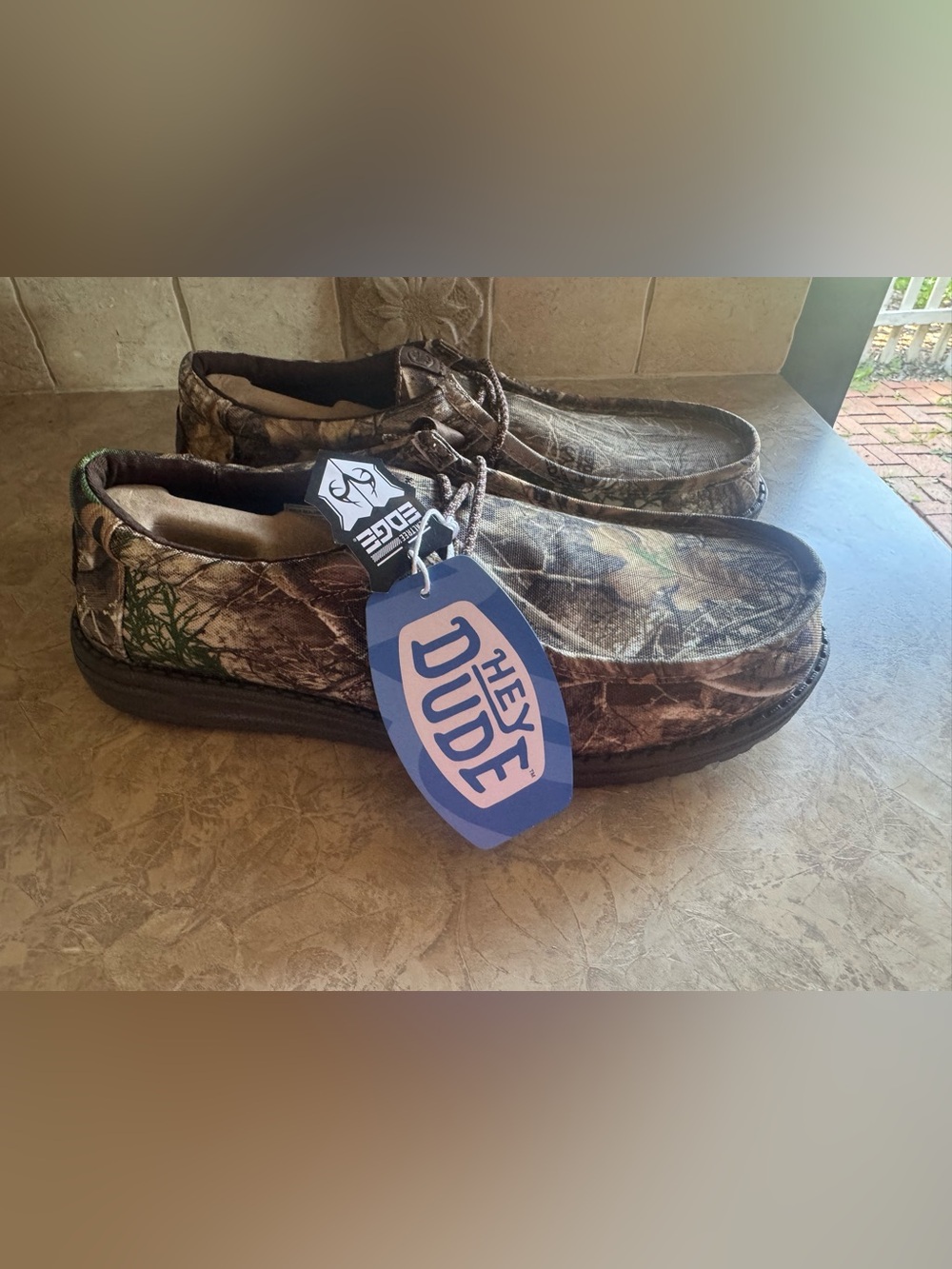 Hey Dude realtree Camouflage Slip-On Loafers in Brown and Green
